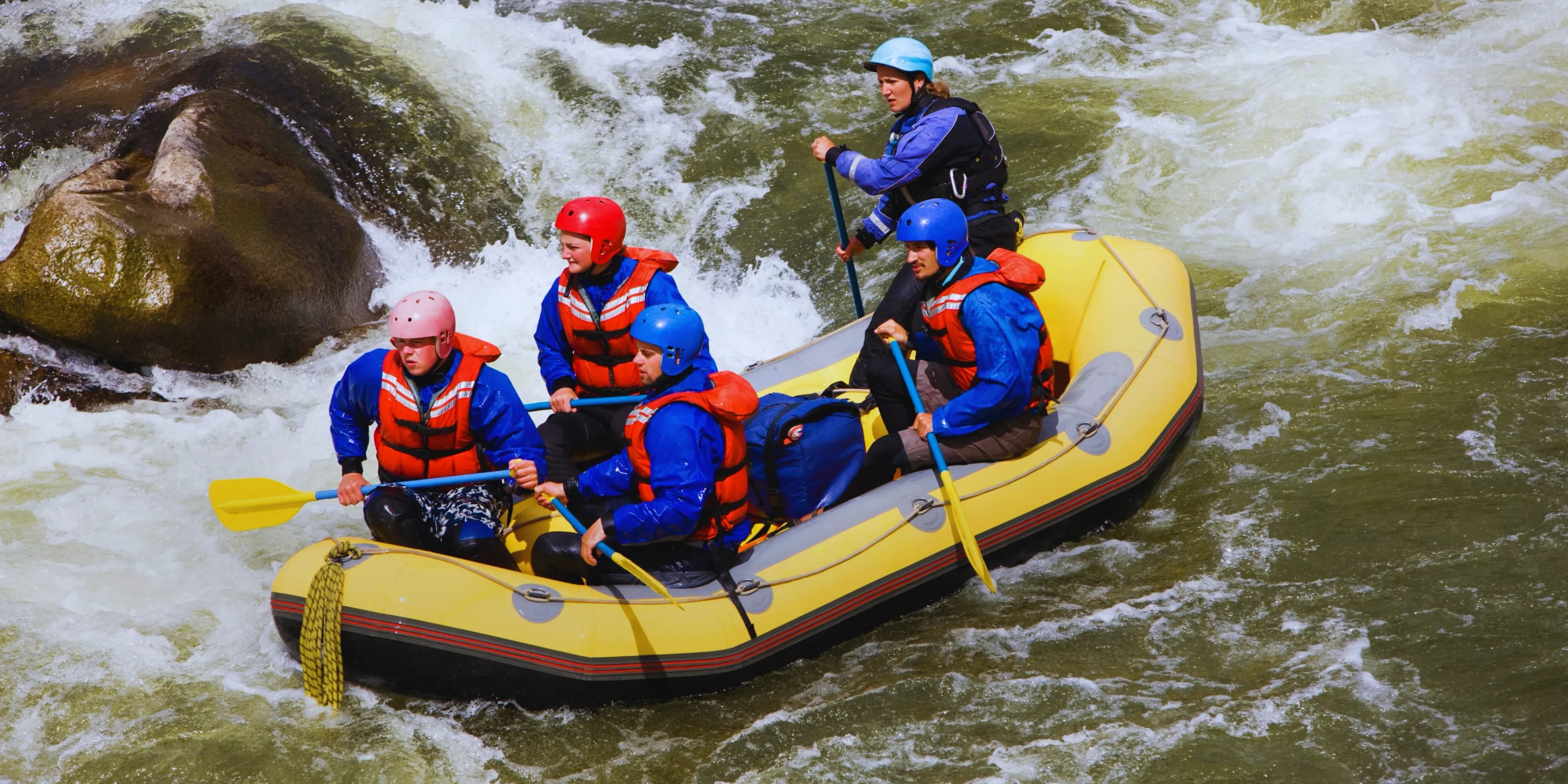 Rafting in Brahmaputra River